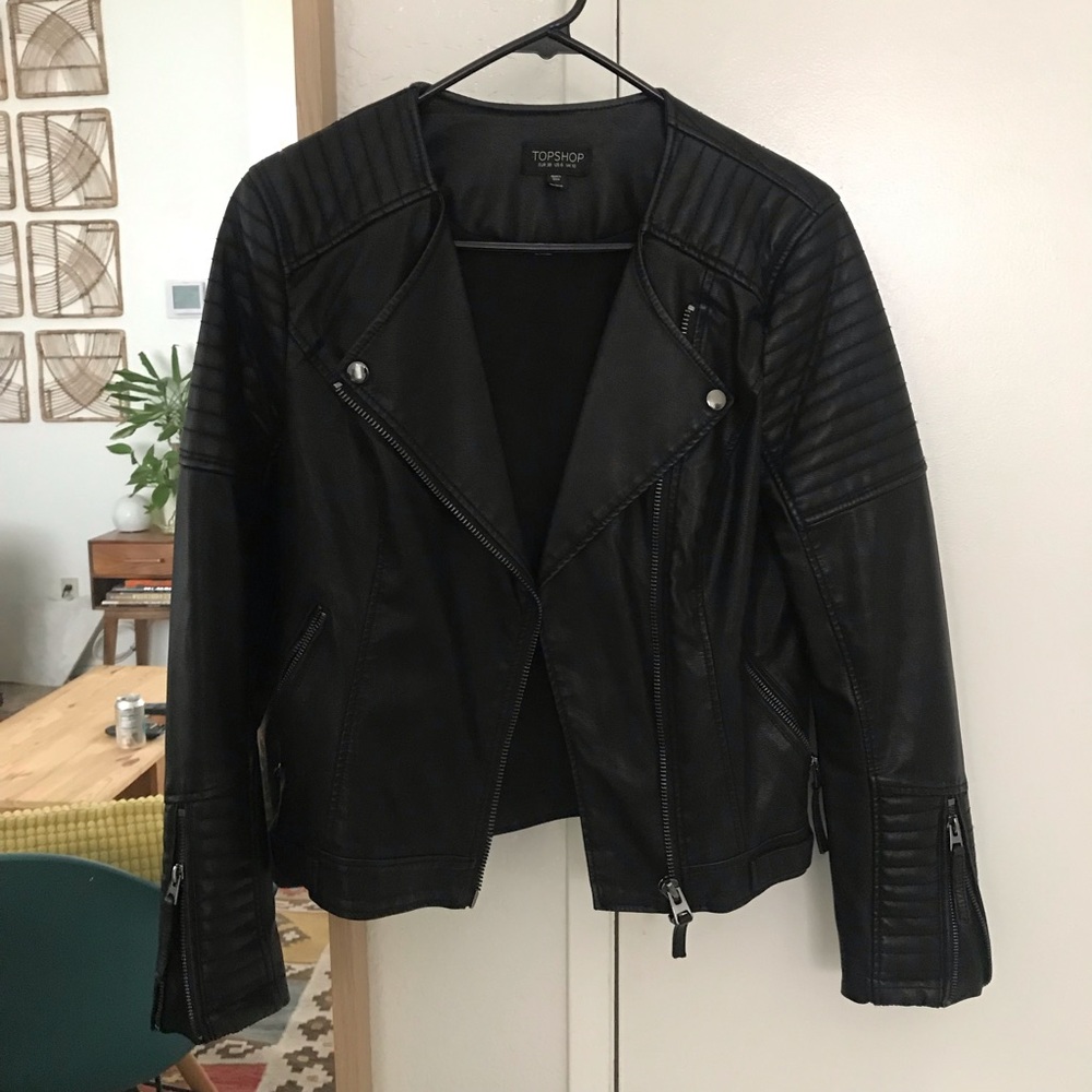 TopShop Vegan / Faux Learher Moto Jacket